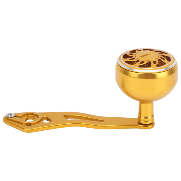 Fiskehjulshåndtagsgreb i aluminiumslegering Baitcasting hjul vippearm udskiftning 8x5mmB Type Guld