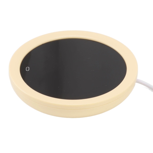 USB-kaffemuggsvärmare Elektrisk gravitationsomkopplare 55 Celsius Grader Mjölkvärmplatta för kontor Gul
