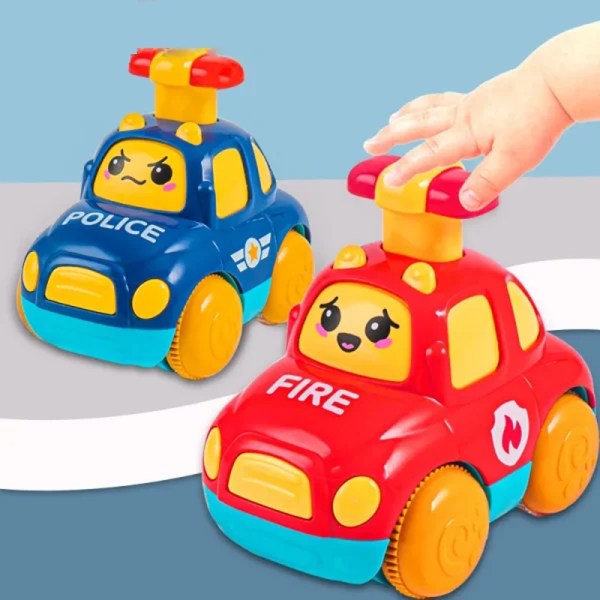 Babylegetøjsbil Velegnet til 1 2 3 år gamle drenge Gave Push Cartoon Truck Pædagogisk legetøj