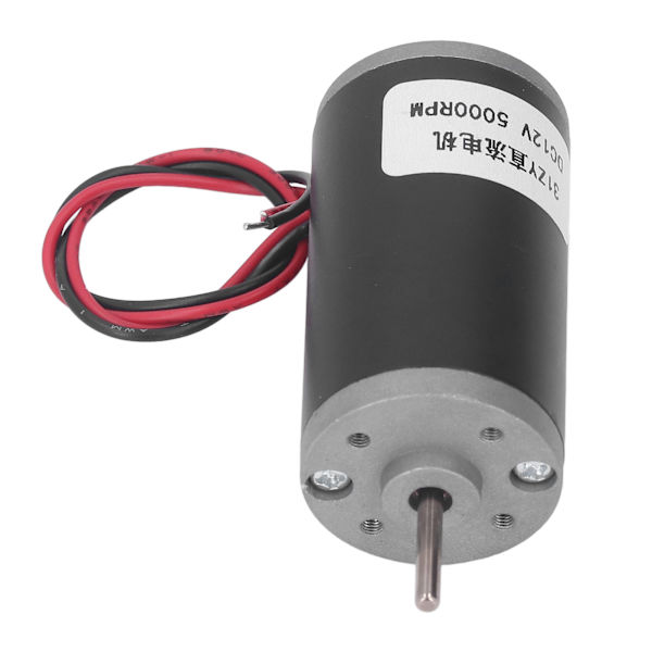 Pysyvämagneettimoottori DC 12V Käännettävä CW CCW Suuri vääntömomentti Suurnopeuselektrinen moottori 5000RPM