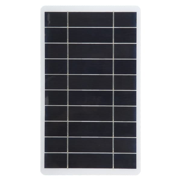 Solpanel Laddare Vit Monokristallin Kisel Bärbar Mini Solbatteriladdare 8W 5V