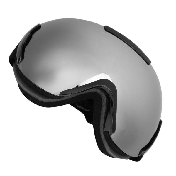 Skidsnowboardglasögon Double Layer linser Anti-Imma UV-skydd Snöglasögon för vuxna (silver)