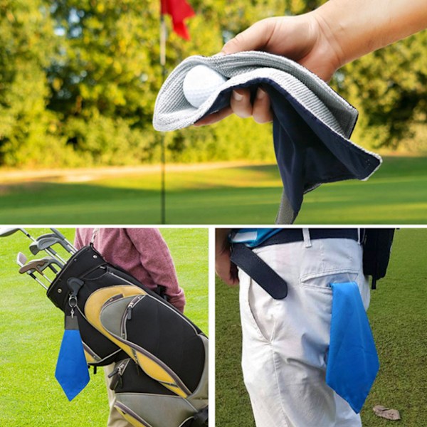 Polyester Golf Håndklæde Mikrofiberforing Let Træk Håndklæde Tilbehør Gaver til Mænd Kvinder