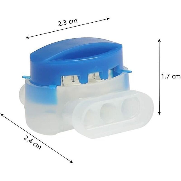 Harpiks Gel-Fyldte Kabelforbindelser - Vandtætte 3-Lednings Terminaler til Robotplæneklipper, Udendørs Have og Bil (20 stk)