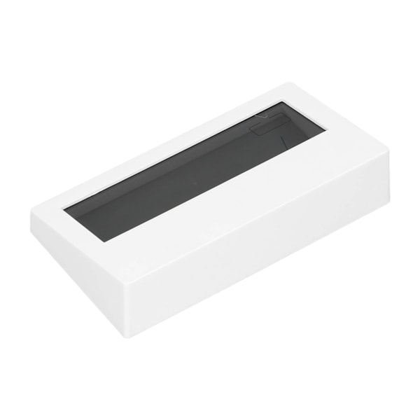 LCD-väckarklocka Transparent Multifunktionell Stor skärmvisning Batteridriven Digital väckarklocka för hemresa Vit