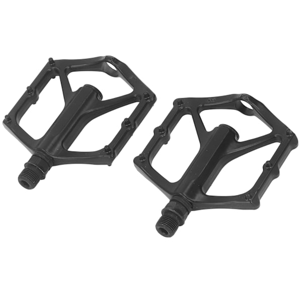 2 ST Cykelpedaler Svarta Plattformspedaler Halkfria Lättrampade Cykeldelar med Lager för Mountainbike och Landsvägscykel