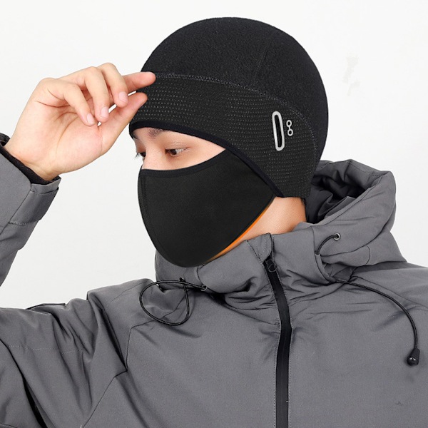 Balaclava Ansiktsskydd Hjälmfoder Vindtät Andningsbar Stretchig Huvudbonad med Glasögonhål för Män Kvinnor Vintercykling Löpning Skidåkning