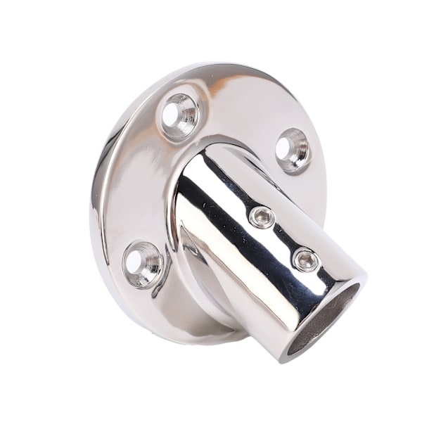 Båd Gelænderbeslag Rustfrit Stål 45 Graders Rund Base Rør Marine Hardware Flange Base Dæksrælings Tilbehør 25mm/1in