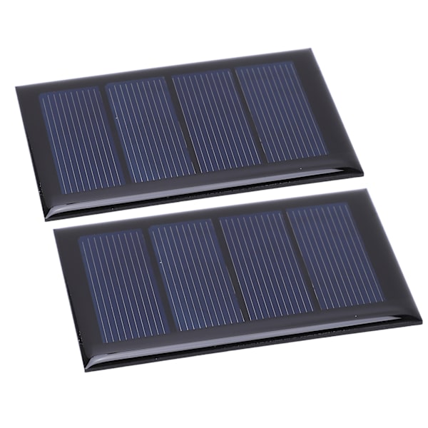 2 stk. 2V 210mA Mini solpanel Polysilicium solcellepanel 80x50mm til DIY-projekt