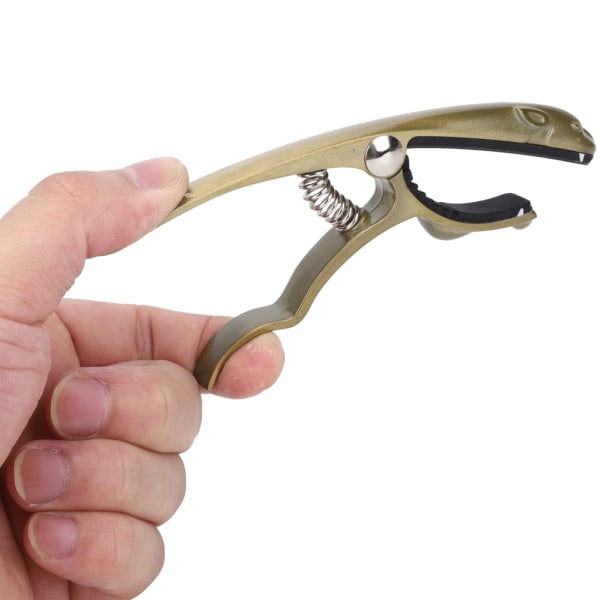K72 Gitarr Capo Zinc Ally Bronsfärgad Grodformad Capo för gitarr Ukulele Mandolin