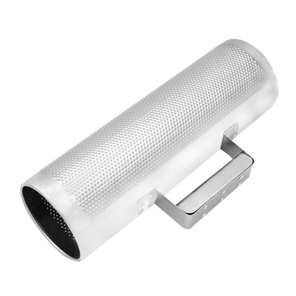 Holdbart rustfrit stål Metal Guiro Musical Percussion Instrument med skraber