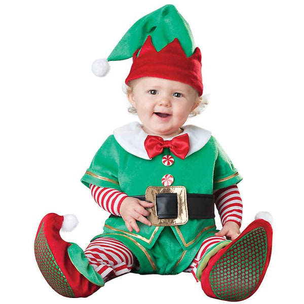 Christmas Baby Jumpsuit Cosplay Santa Claus Elf Älg Little Snowman Costume Performance Costume christmas elves 100cm