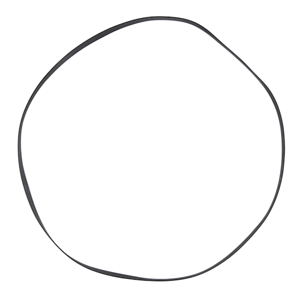 Platespillerbelte i sort gummi med god elastisitet til fonografplatespillerbelte (200 mm)