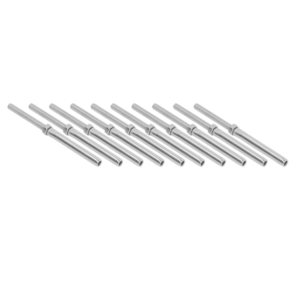 10 stk gjengeskruer i rustfritt stål for kabelrekkverk - M6 3mm/0,12 tommer