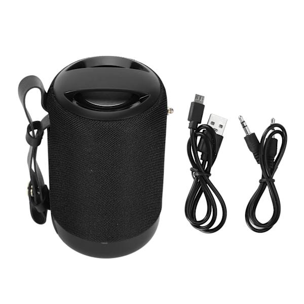 Bluetooth -högtalare Multifunktionell IPX5 Vattentät Stark bas Stereoljud Handsfree-samtal Bärbar trådlös högtalare för hemresefest Svart