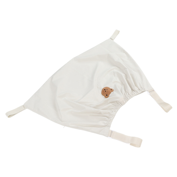 Baby Stroller Oppbevaringsveske Nylon Justerbar Rem Barn Vogn Oppbevaringsveske for Reise Beige