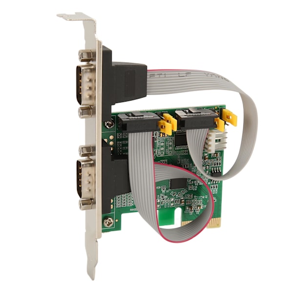 PCIe RS232 seriel adapterkort 2 port udvidelseskort PCI Express RS232 serielt værtscontrollerkort til Windows til Linux