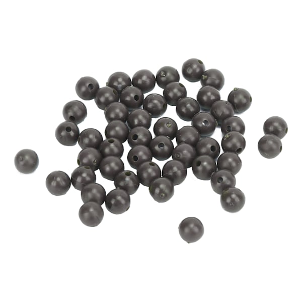 50 stk 8 mm Space Beans Sæt Silica Gel Fisketine Stopper Kollision Undgåelse Bønner Brun