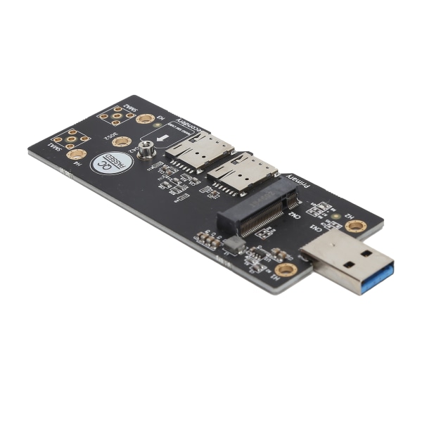 M.2 till USB 3.0 Adapter NGFF Key B 3G/4G/5G Riser Modul Test med dubbel SIM-kortplats