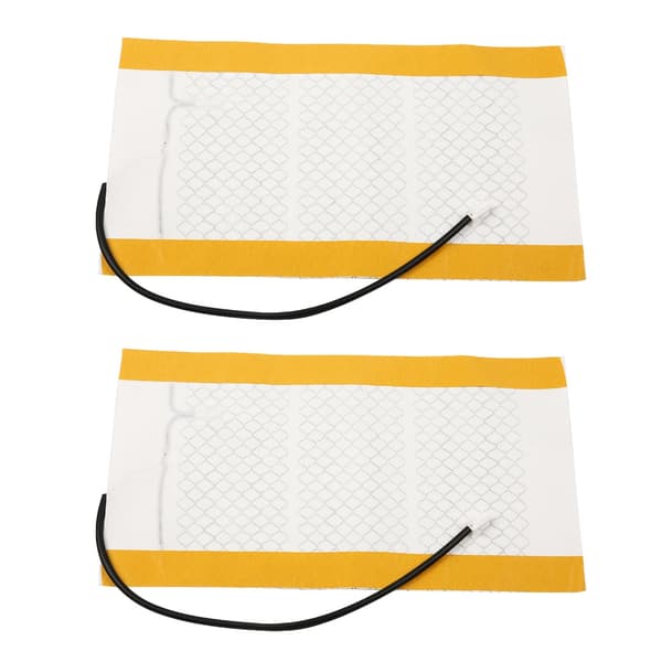 48x27cm 12V Kolfiber Bilbarnstol Värmedyna Par Universal Set
