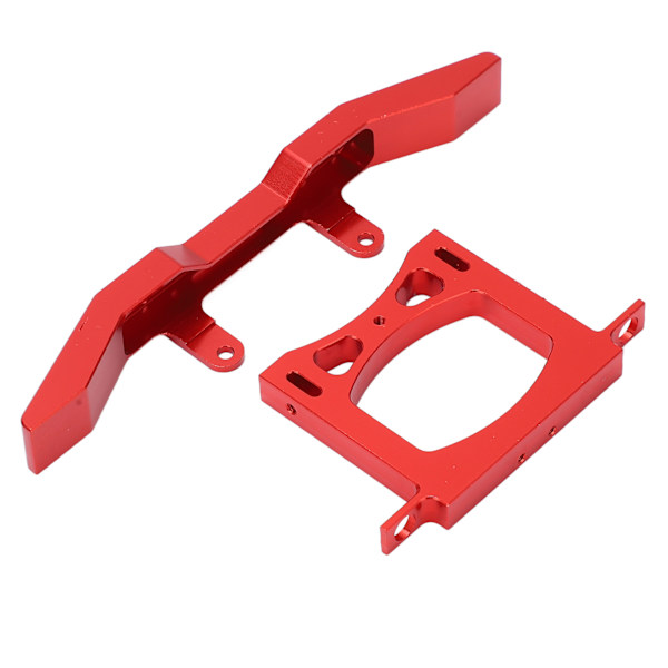 RC Metallipuskuri Etu Taka Auto Suojaussarja Alumiini WPL B14 B16 Q60 Q61 1/16 Kauko-ohjattava Auto Punainen