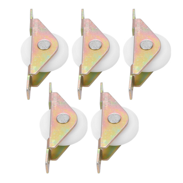 5 st hjul med enstaka hjul, standard, smidigt glidande, lågt ljud, fönsterhjul för skjutdörrsskåp 30 mm