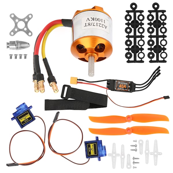 2217 KV1100 Motor 1060 Propel 9G Servo 40A XT60 ESC Kit til Fjernbetjening Helikopter