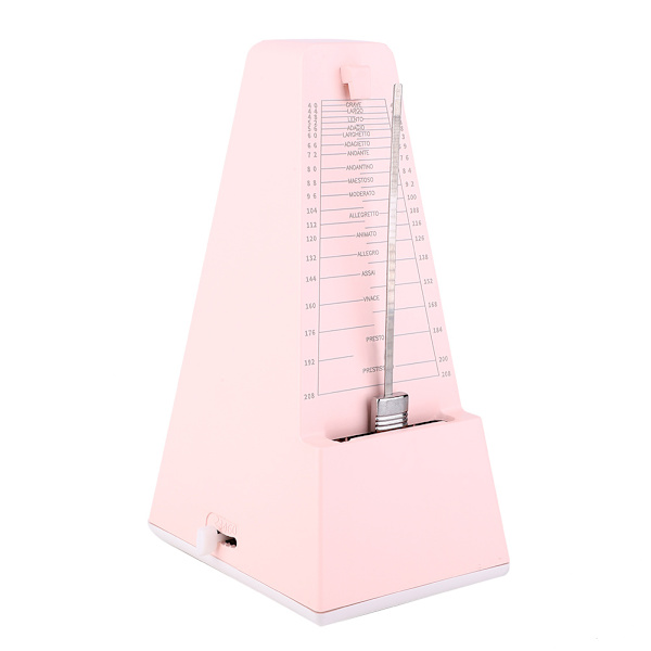Metronom Metal Mekanisk Kerne Violin Klaver Guitar Musikinstrument tilbehør Pink