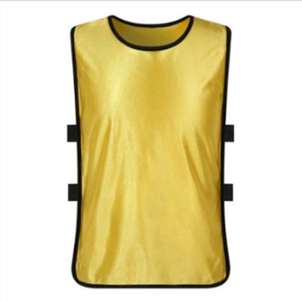 Träningsväst för Fotboll Basketboll Scrimmage Lagträning Västar Pinnies Tröjor för Ungdomar Vuxna Fotboll Volleyboll Sport Gult Vuxna Fri Storlek