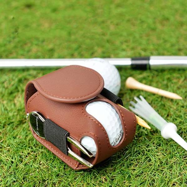2 ST Bärbara golfförvaringsväskor i läder