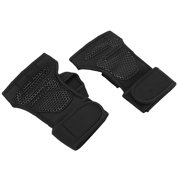Viktlyftning Träningshandskar Fitness Sport Kroppsbyggande Gym Handflata Skyddshandskar M