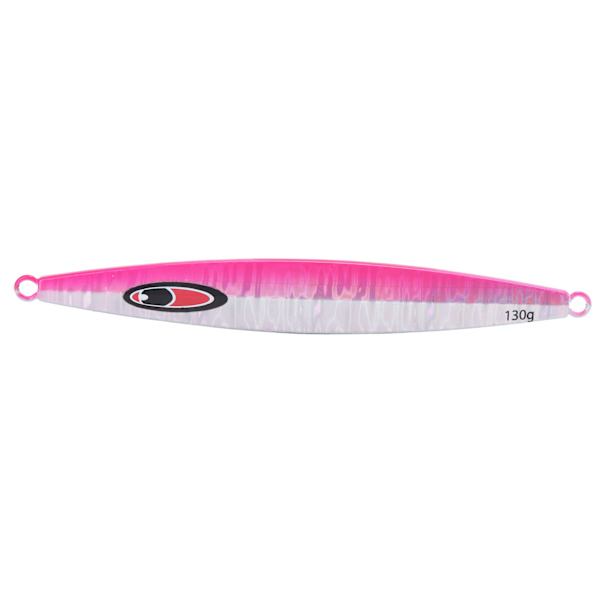 Luminous Lures Raskt Synkende Jernplate Fiskeagn 3D Øyne Agnet Dyphavs Fiskeagn Rosa
