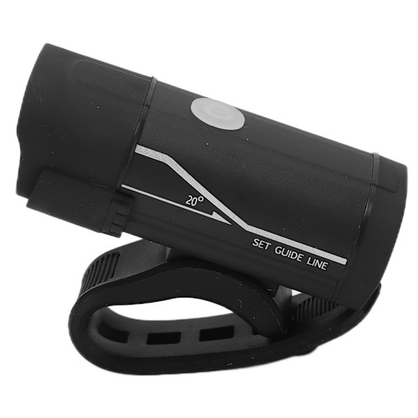 Cykel Forlygte Aluminium Legering 5 Niveauer Sort Front Cykellygter med Datakabel til Camping Vandreture Natkørsel