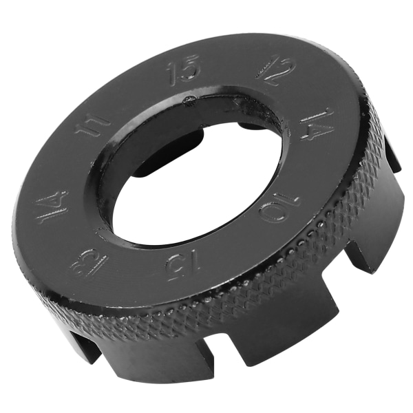 Cykel 8-vejs egernøgle Cykeleger Nippel Nøglehjul Fælge Truing Spanner Reparationsværktøj Sort