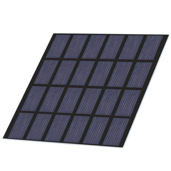 1.5W 6V Mini Polysilicon Solcellepanel PET Laminert Brett DIY Batterilader for Utendørs