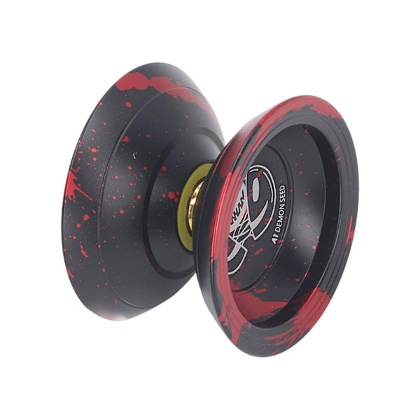 Yo Toy 2 Rotasjonsmoduser String Trick De-stressende Uresponsive Yo-yo med Kulelager for Barn Svart Rød