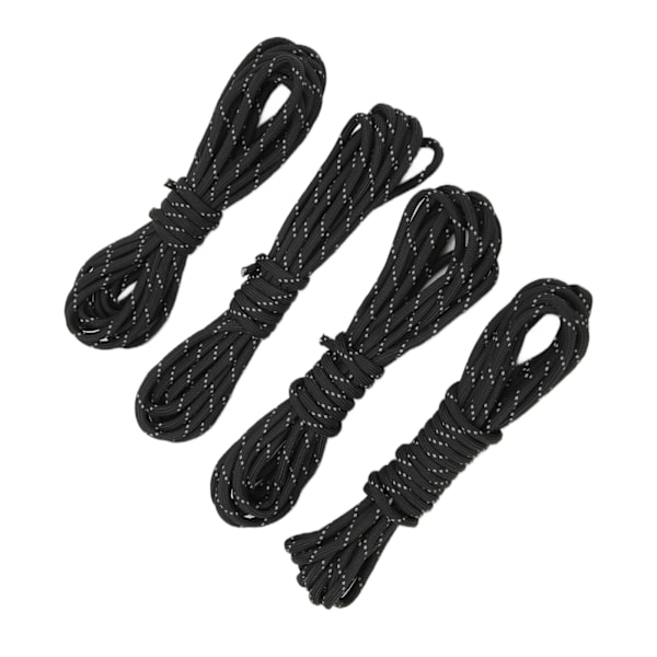 4 stk. Paracord Reb Reflekterende Multifunktionelt Fugtbestandigt Antikorrosionsbestandigt Slidstærkt Bardun Reb Teltreb til Camping