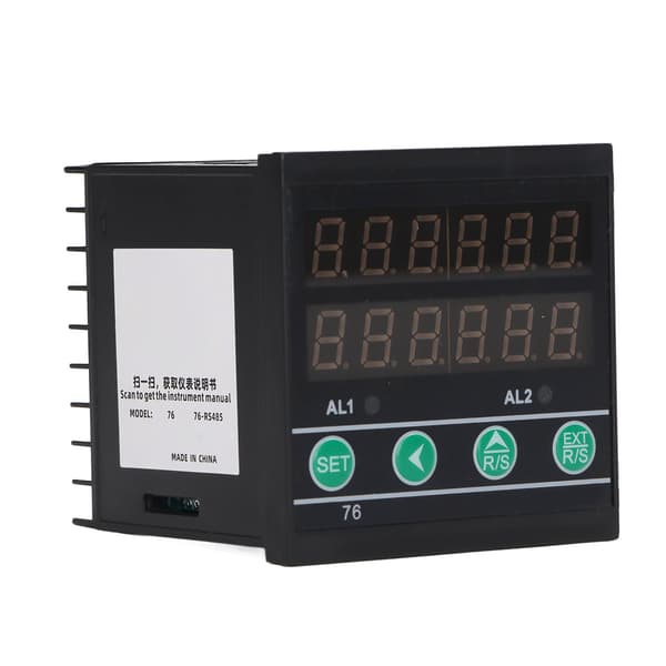 BERM 6-cifret multifunktionel tæller industriel samlebånd LED digital display timer meter 100-240VAC