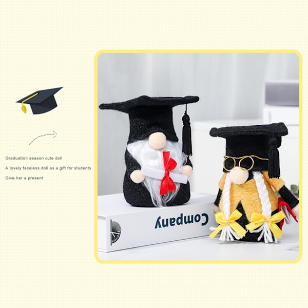 Kandidathat Gnome Dukke Gradueringsgave