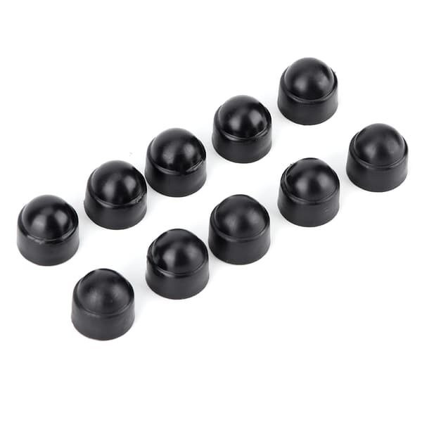 10 st 15mm/0.59in M8 Plast Hex Skruvar Muttrar Huvudskydd Tillbehör