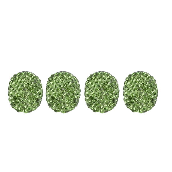 8 st cap Handgjord gnistrande strass attraktiv universal för modifiering grön