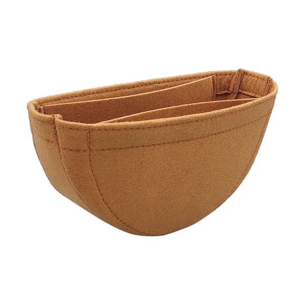 Väskorganiseringsinlägg Designerorganiseringsväskfoder för axelväska Brown Open Top