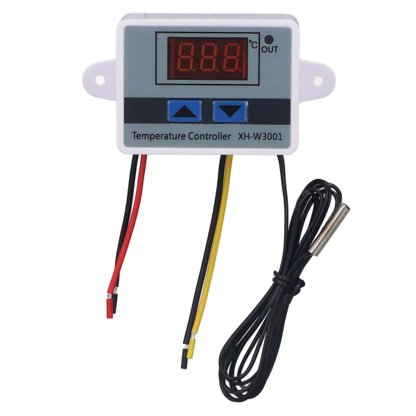 2-pack 1500W digital LED-temperaturregulator med vattentät sond snabbkontakt termostat AC110-220V