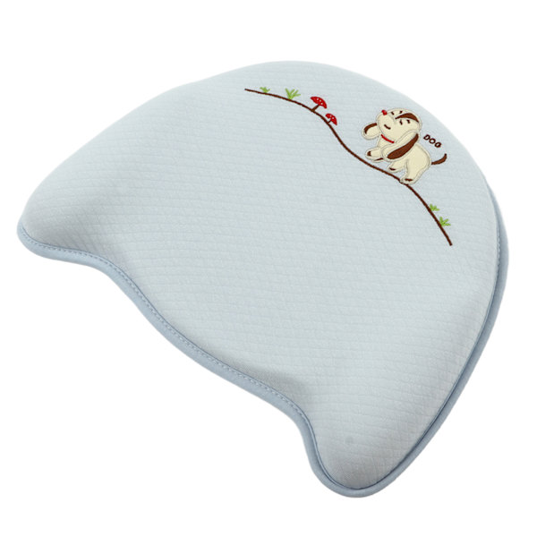 Baby Shaping Pillow Mjuk Andningsbar Ergonomisk Förhindra Platt Huvud Amning Sovkudde Blå 11,61 X 9,06 X 0,79in