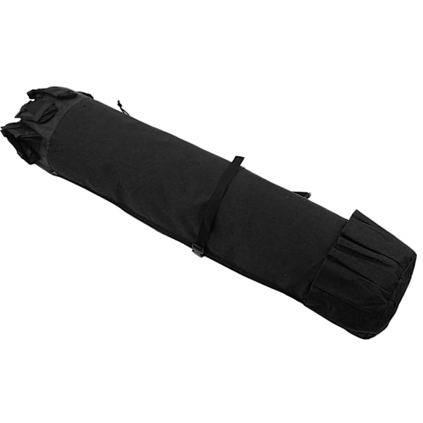 Fiskegrej Stang Opbevaringspose Organizer Cylindrisk Pakke Stang Reel Carrier Vandtæt Sort