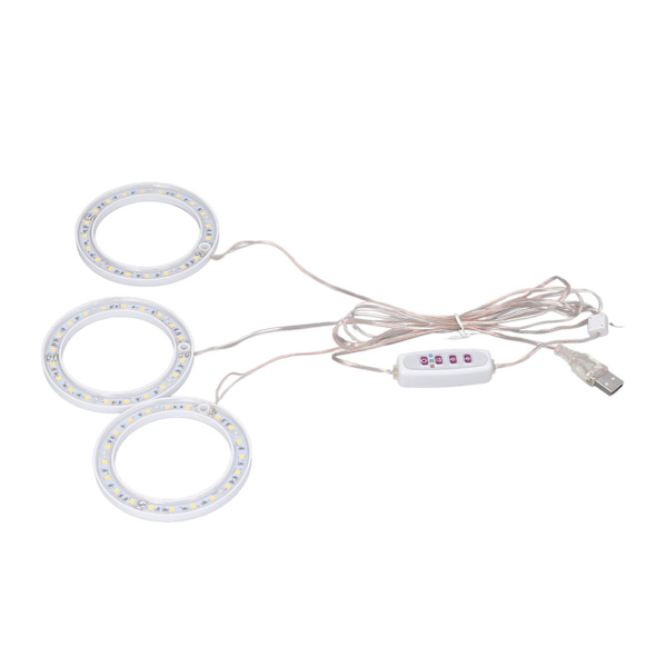 LED växtväxtlampor Full Spectrum USB växtlampa Timing 5 nivåer dimning för inomhus växtväxt rött blått ljus