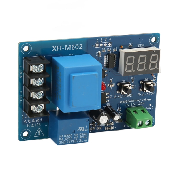 XH M602 Laddningskontrollmodul LED-skärm Litiumbatteriladdarskyddskort för industribilar