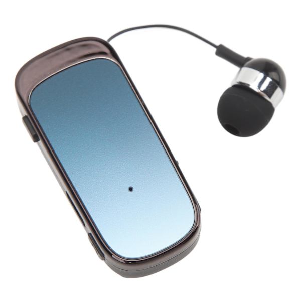 Infällbara trådlösa hörlurar Bluetooth5.2 hörlurar Clip On Earpiece Bekvämt headset för utomhussport körning Lutning Blå