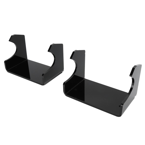 2 stk. Langt Skateboard Oppbevaringsstativ Longboard Veggmontert Holder for Soverom Stue Svart