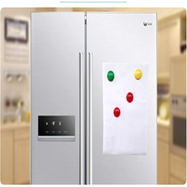 48 st 20 mm runda kylskåpsmagneter i plast - Whiteboard- och anslagstavlamagneter